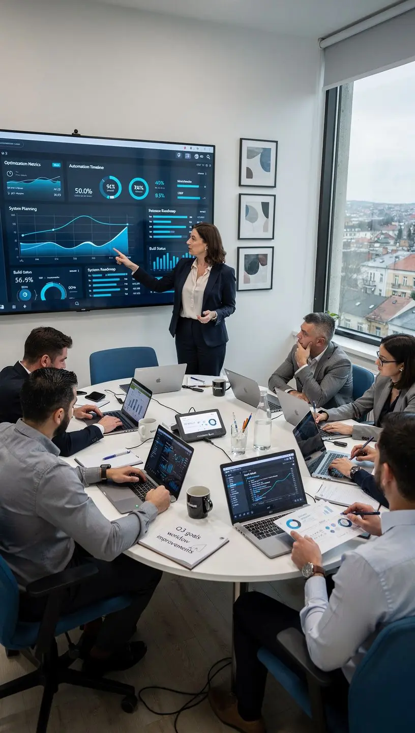 Automatizare inteligentă în procesele de afaceri eficiente.