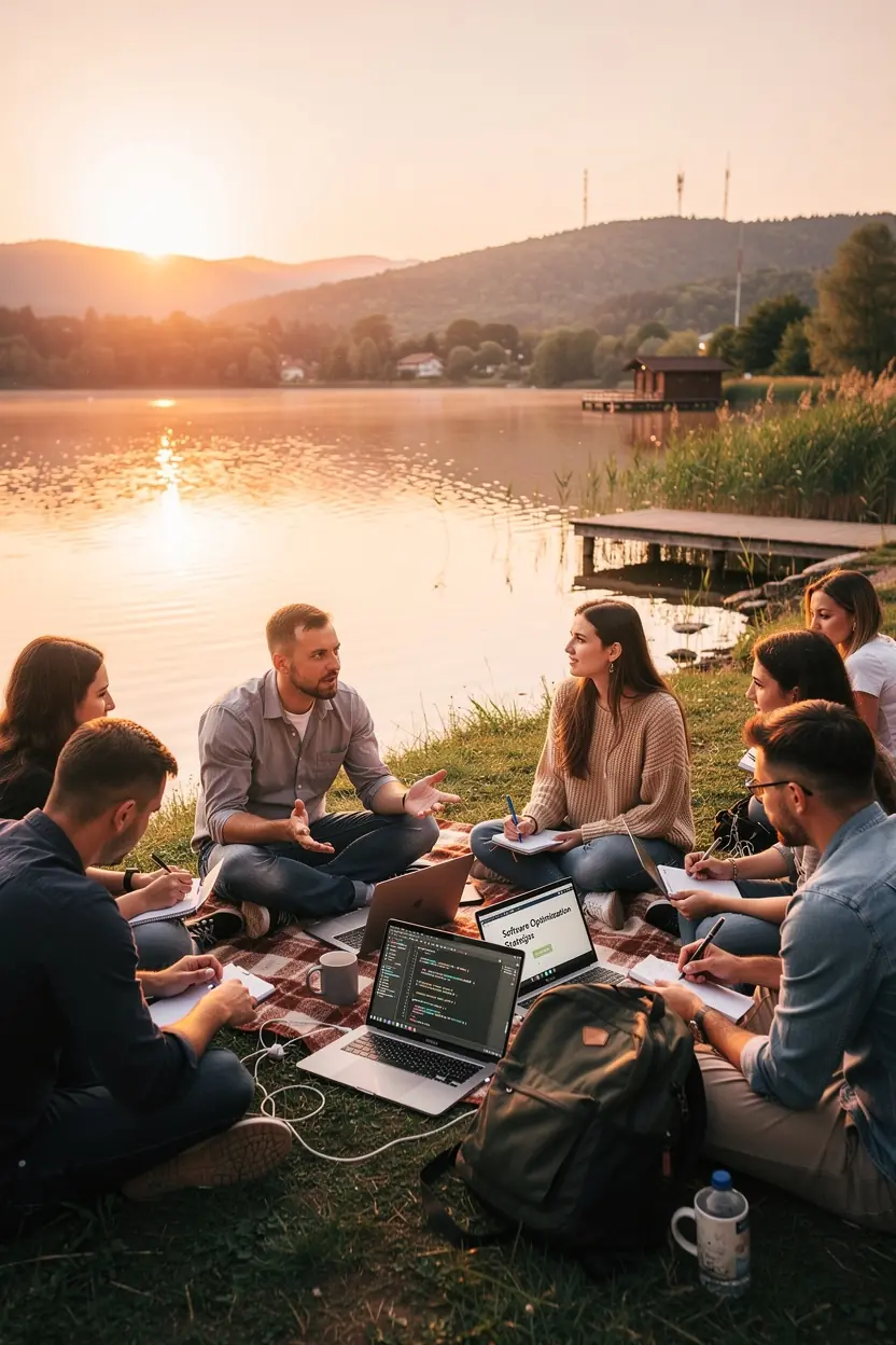 Professional team collaboration